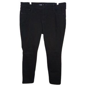 OLD NAVY 14Short Black Mid Rise Pop Icon Cotton Blend Skinny Jeans 26" inseam